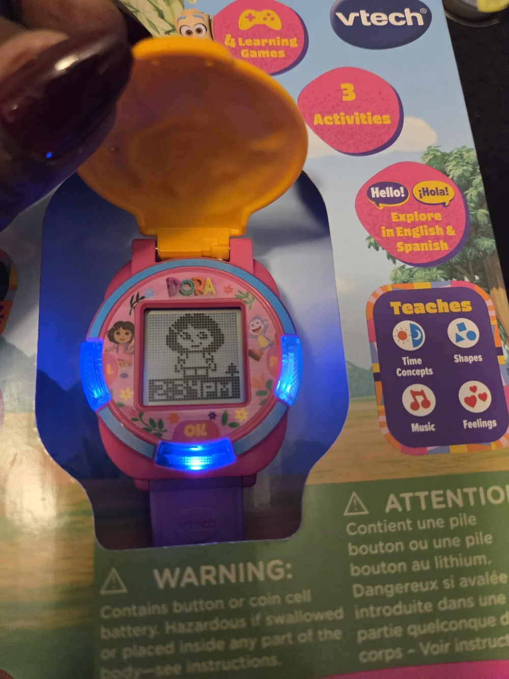 VTech Dora Kids Adventure Watch - Purple & Yellow